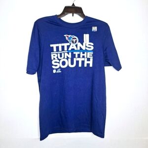 NWT Nike brand "Team Titans" Tennessee Titans division win NFL shirt size XL.